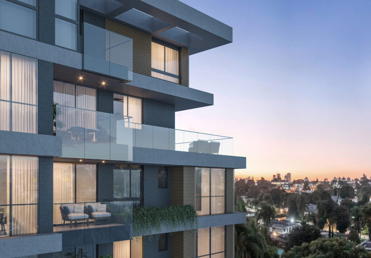 Construtora lança apartamento boutique com terraços que suportam até árvores de grande porte